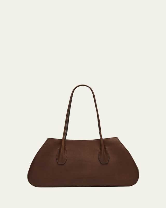 Alger Geometric Shoulder Bag in Smooth Leather